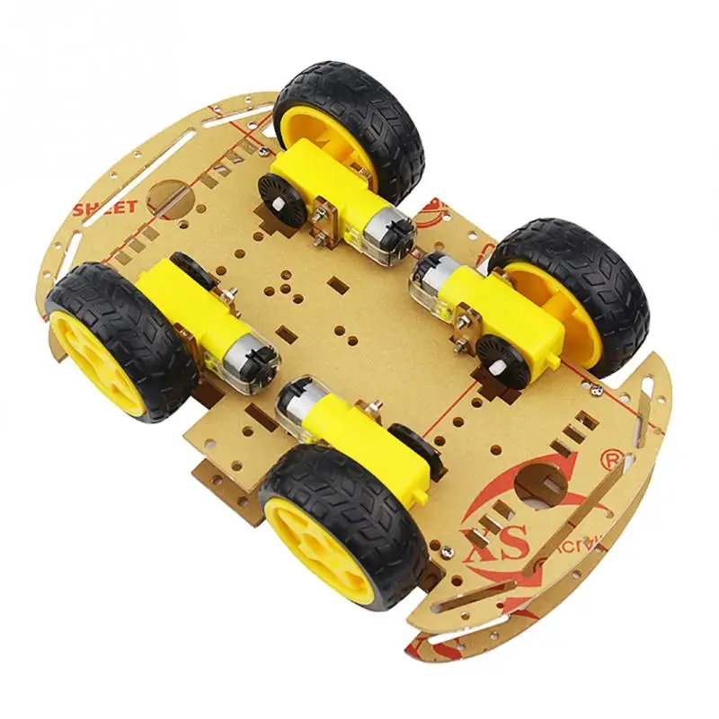 Smart Car Kit 4 колесиках умный робот шасси автомобиля Наборы для arduino Diy | Игрушки и