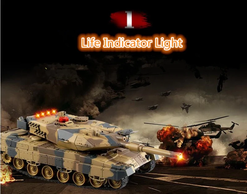 Моделирование RC боевой танк Игрушка 516 озвученный режим и беззвучный переключатель режима 2 цвета дополнительно обучающая игрушка Дети лучший подарок игрушка играть