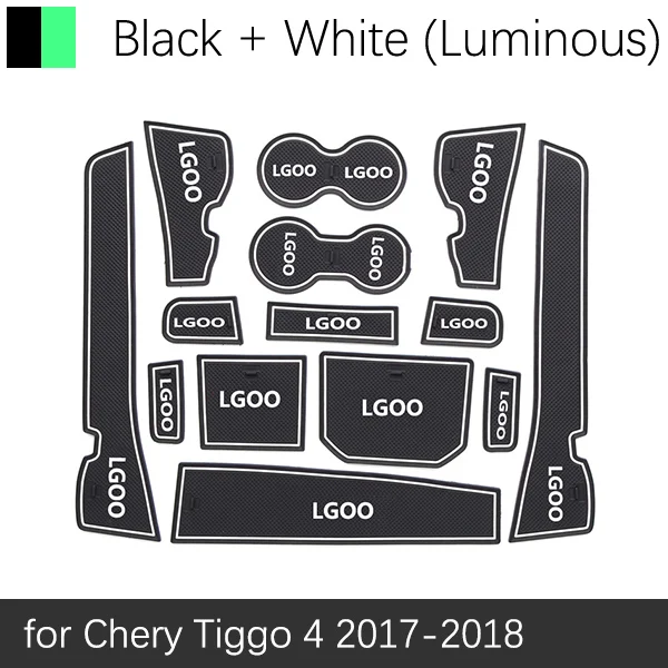 Противоскользящий резиновый подстаканник для Chery Tiggo 2 3 4 5 Arrizo 3 5 7 Bonus Celer Fulwin 2 аксессуары наклейки - Название цвета: White Tiggo 4