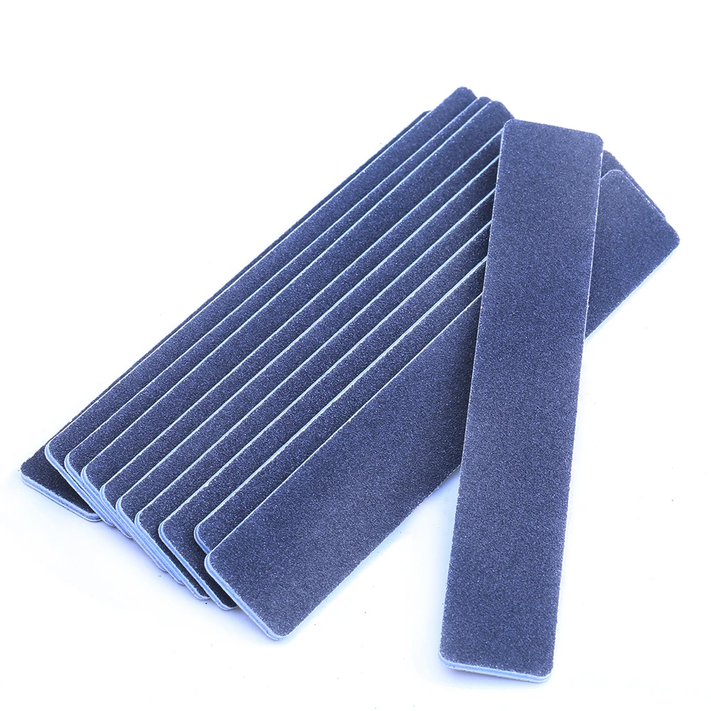 Черные пилки для ногтей профессиональные 5 шт./лот пилка 100/180 пилочки буферный