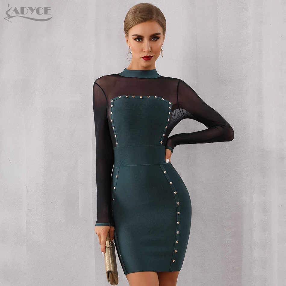ADYCE 2019 новое летнее женское Бандажное Платье Vestidos сексуальное с длинным | Отзывы и видеообзор