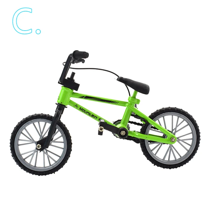 1 шт. палец BMX мини велосипед сплав детские игрушки для мальчиков Экстремальный Спорт Металл мини BMX горный модель велосипеда игрушки для детей Подарки - Цвет: BM-ML-SZDC-C