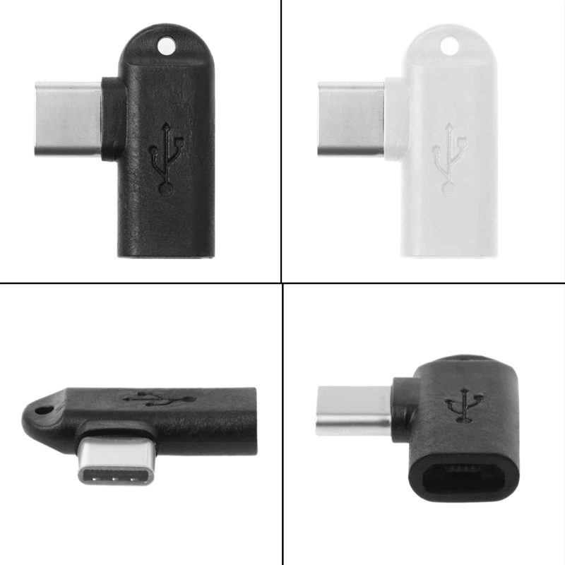 Бесплатная доставка 1 шт. 90 градусов Тип C штекер на Micro USB разъем Синхронизация