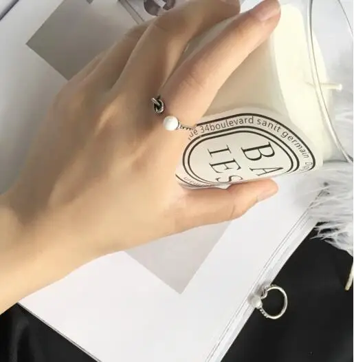 jz 055 2017 simple opening pearl knot full ring fashion big wild tail jewelry female most beautiful accessories fac | Украшения и