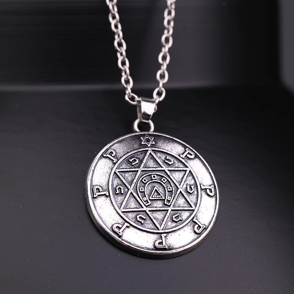 EUEAVAN 15 шт. Античный Серебристый Давид женское ожерелье талисман амулет ювелирные