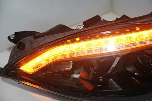 1 пара чехол для автомобиля для Mercedes-Benz S class W221 S350 S500 S600 светодиодный головной светильник 2006 2007 2008 хромированный корпус