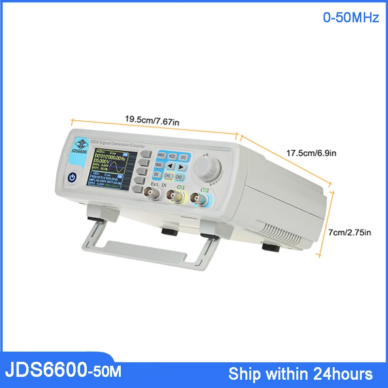 

Двухканальный цифровой измеритель частоты JUNTEK JDS6600-50M 50 МГц