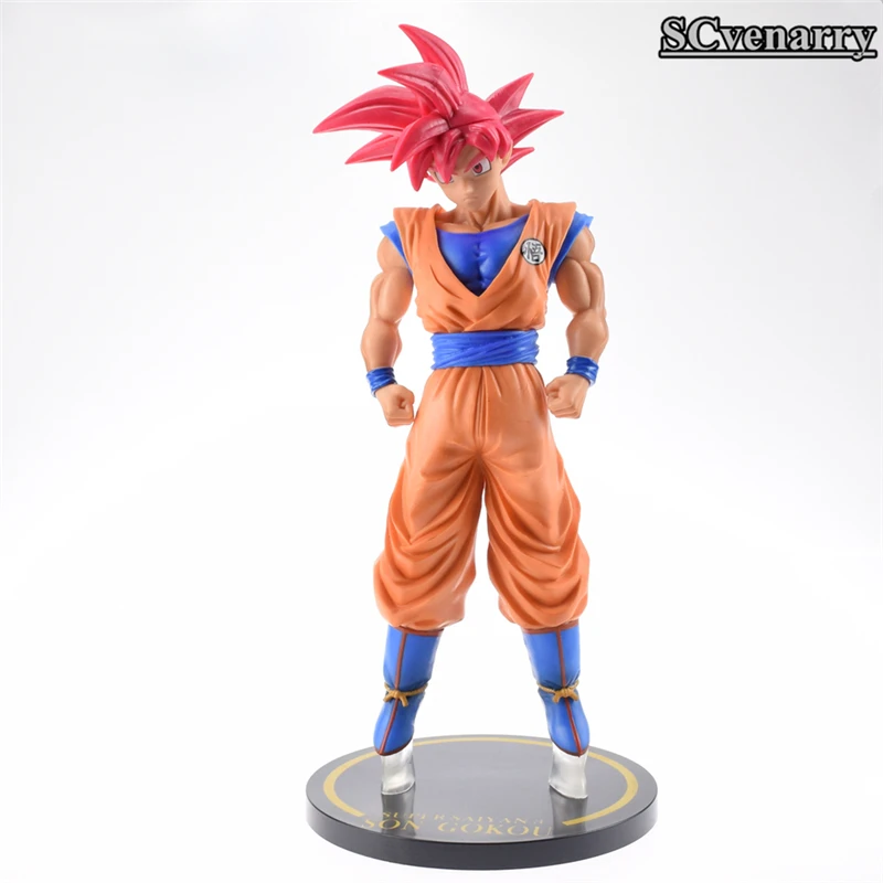 Большой размер 30 см аниме Dragon Ball Z Супер Saiyan Сон Гоку Гоко красные волосы Ver. ПВХ
