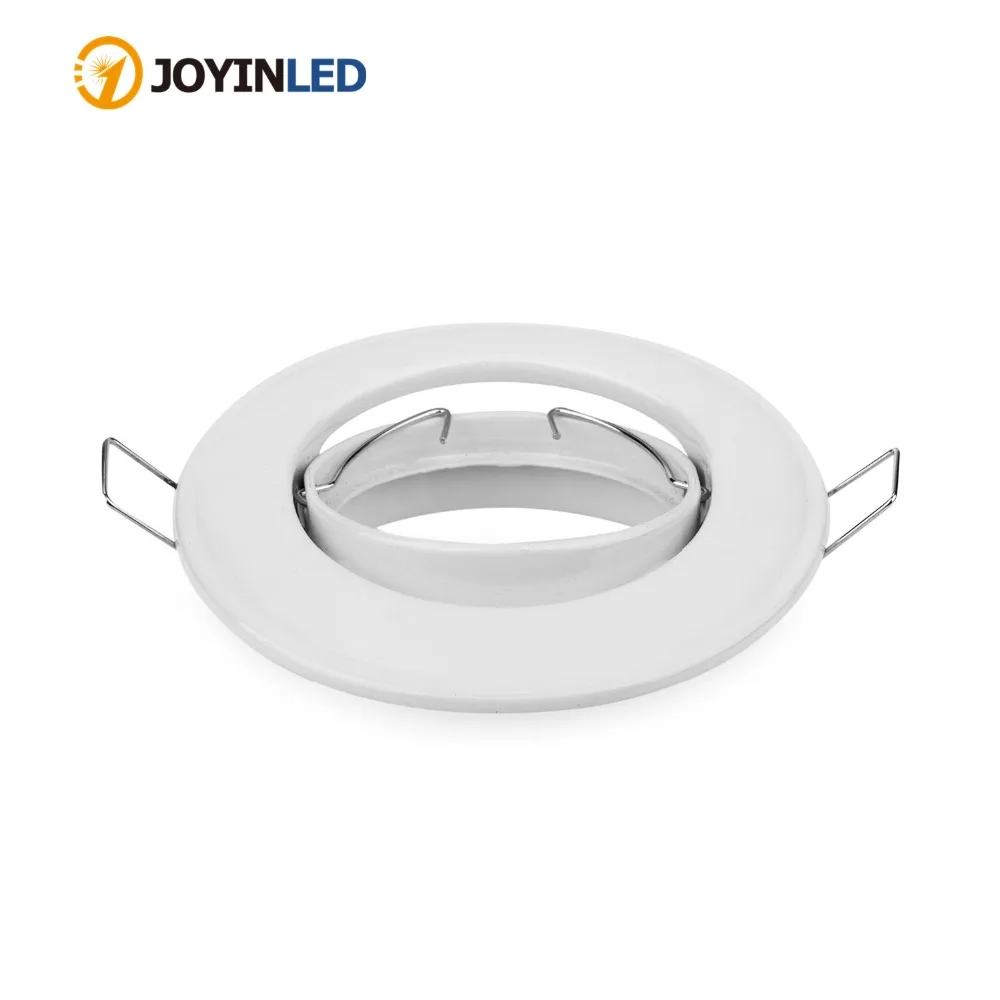 

10pcs White Round Spot Led Lamp Frame GU10 Fixture with 4W 12V GU10/MR16 Bulb Oprawy Spotlight