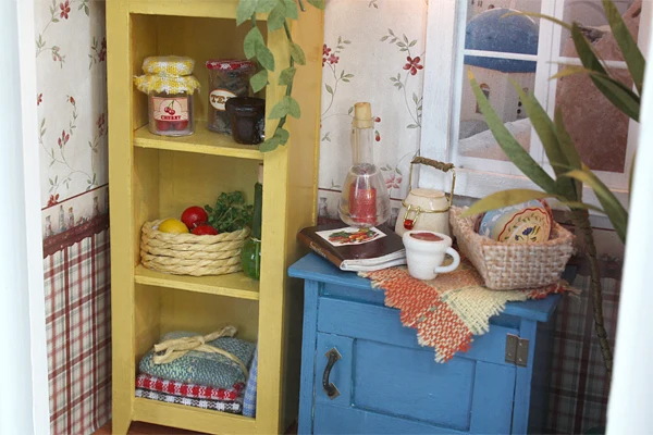 Кукольный дом Миниатюрный каркас с мебельными комплектами DIY деревянный кукольный домик Miniaturas головоломка игрушки для детей подарки на день рождения