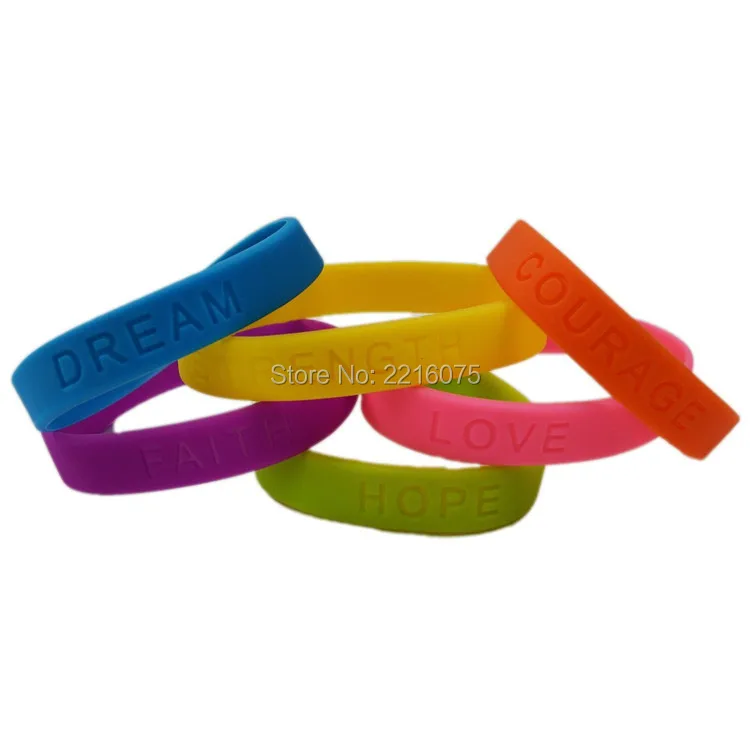 300 шт. мечта вера прочность мужество надежда любовь вдохновляющие слова браслет