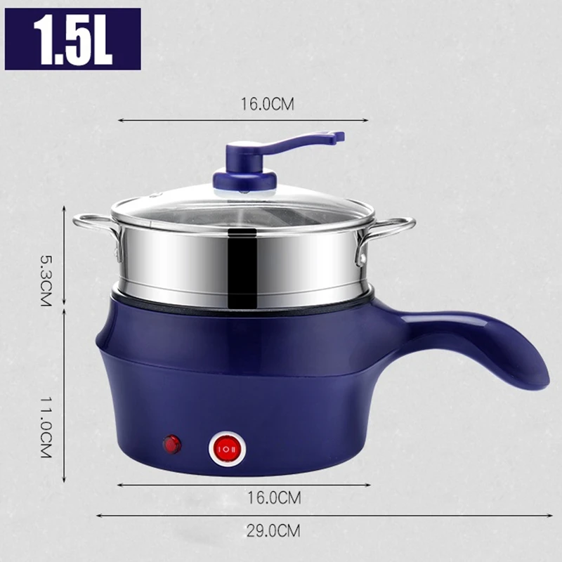 DMWD 1.5L/2.5L многофункциональная электрическая плита, пароварка, антипригарный суповый горшок для заваривания/жарки/тушения/приготовления на пару