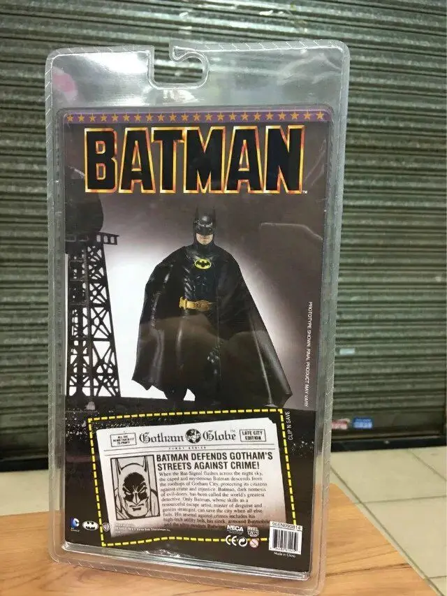 NECA 1989 Бэтмен Майкл Китон 25-летие ПВХ фигурка Коллекционная модель игрушки 18 см KT2974