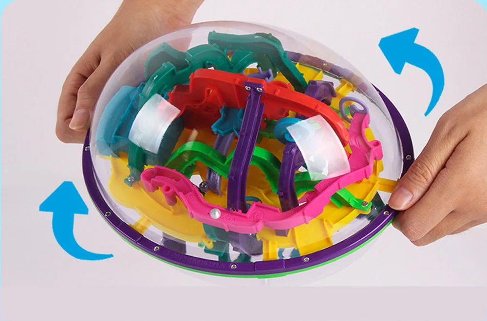 299 уровень 3D волшебный лабиринт мяч Puzles Perplexus волшебный Интеллектуальный детские игрушки мраморная головоломка игра IQ баланс игрушка