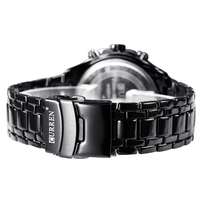 top new fashion curren brand design sport steel clock quality military man male luxury gift wrist quart business watch | Наручные часы