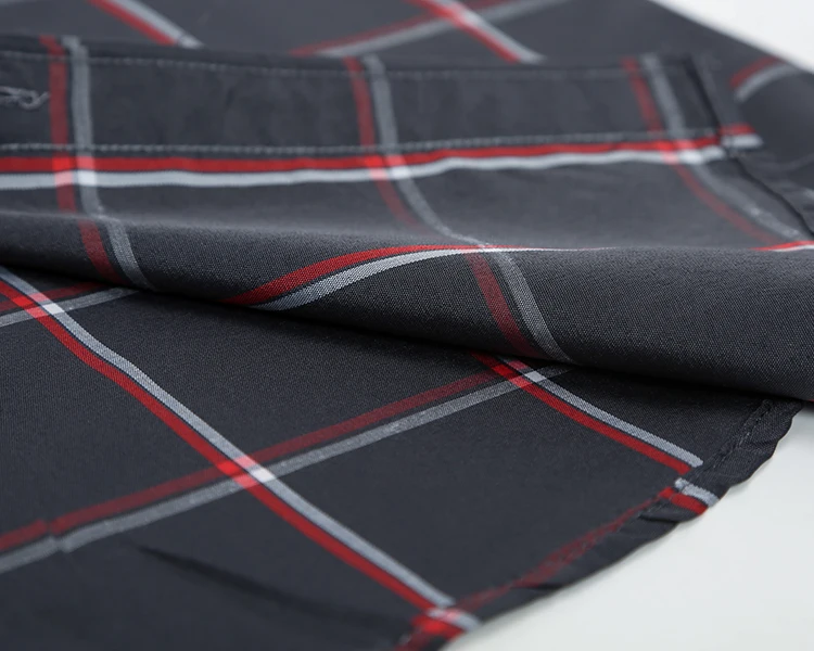 Рубашка в шахматную клетку Мужская модная повседневная сорочка кроя Slim Fit стиле