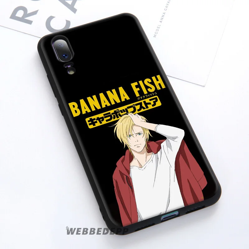 WEBBEDEPP мягкий чехол с банановой рыбкой для Huawei P30 P20 Pro P10 P9 Lite 2017 P Smart 2019 и Nova 3 3i Y9 |