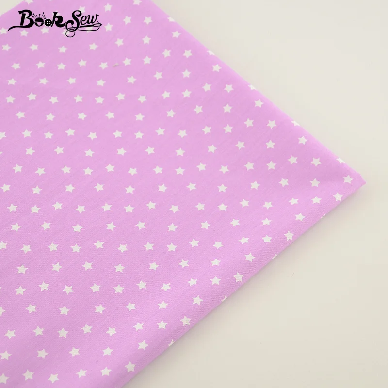 2017 Shine Little Stars Designs 100% Cotton Fabric Light Purple Twill Fat Quarter Home Textile Material Bed Sheet Qulting Tale | Дом и сад