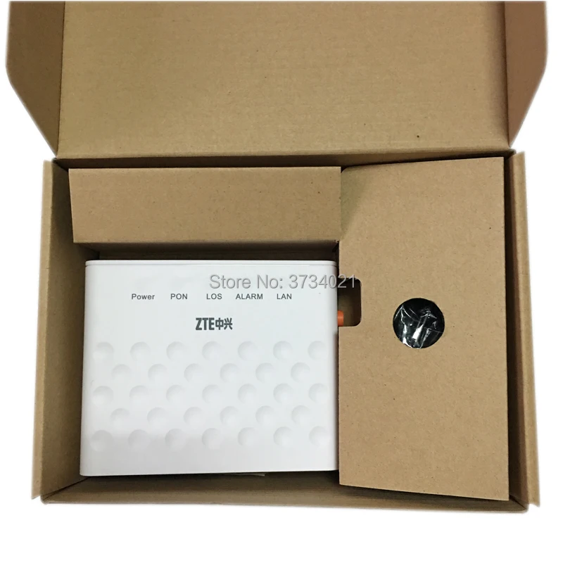 10Pcs Original ONU EPON ZTE ONT F401 New 1GE FTTH onu modem, English version with power plug