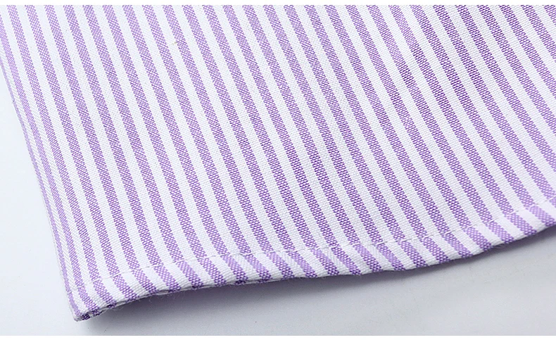 Mwxsd high quality Casual Mens Oxford Cotton Shirt Men Striped plaid wedding part Shirts male slim fit non iron Easy care shirt