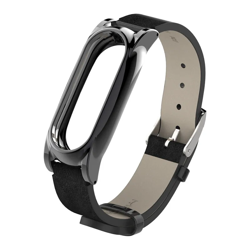 black Mi jobs mi band 2 pu Кожаный ремешок стильная простота подходит для Xiao mi band 2 Xiaomi mi 2 аксессуары - Цвет: black