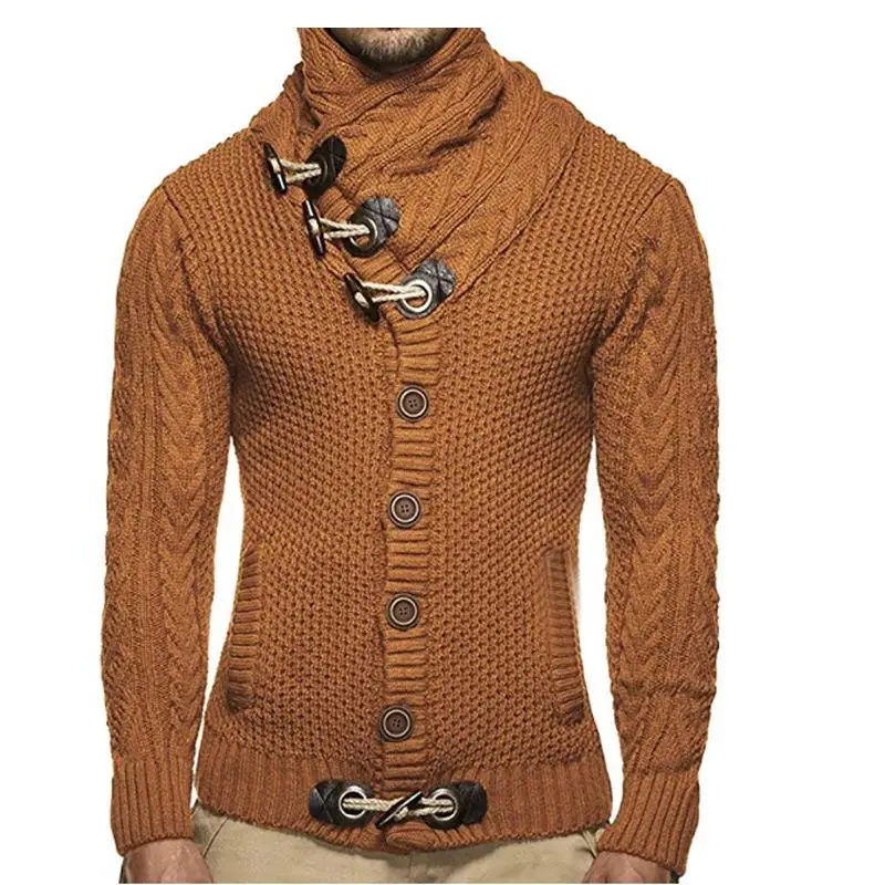 2018 свитеры кардиган мужской повседневное тонкий для женщин мужчин Рога Кнопка