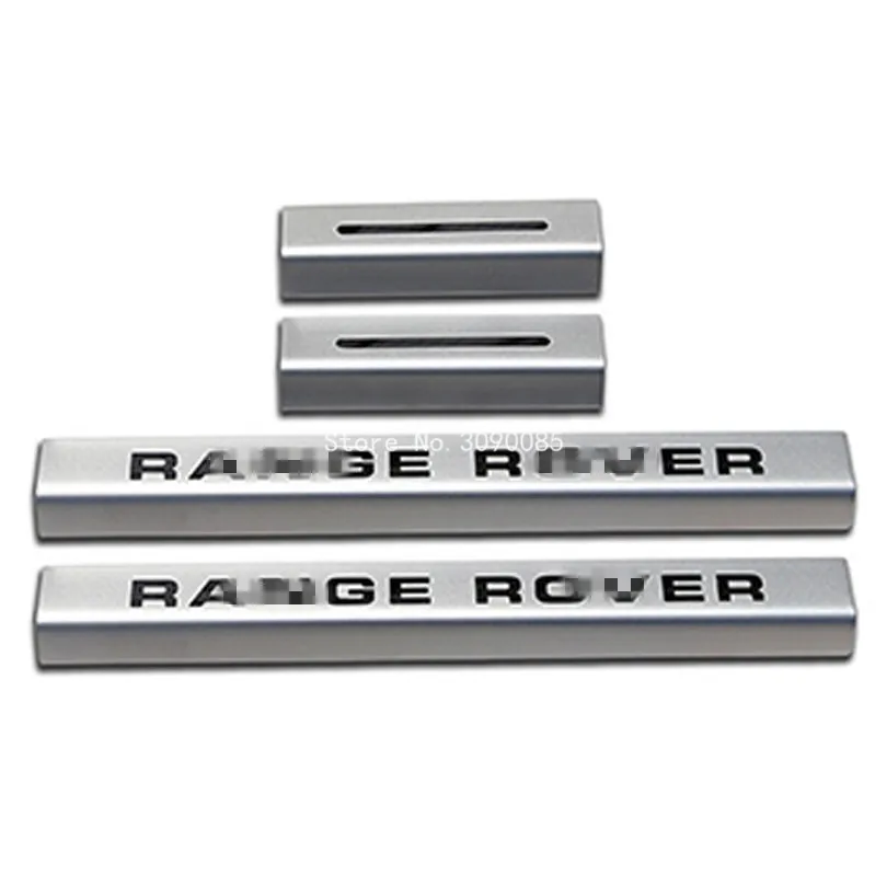 Накладка на порог наружной двери из нержавеющей стали для Land Rover Range Sport 2014