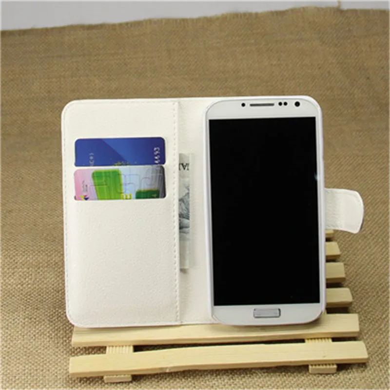 Новый чехол-книжка из искусственной кожи личи для Samsung Galaxy S4 I9500 I9502 I9505 I9506 I9515 с