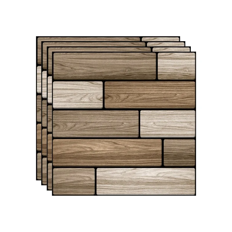 4PCS ПВХ 3D Кирпич домашний декор самоклеющиеся обои для гостиной кухонная плитка для фартука наклейки на стену украшение на стену в спальне наклейки - Цвет: 4PCS