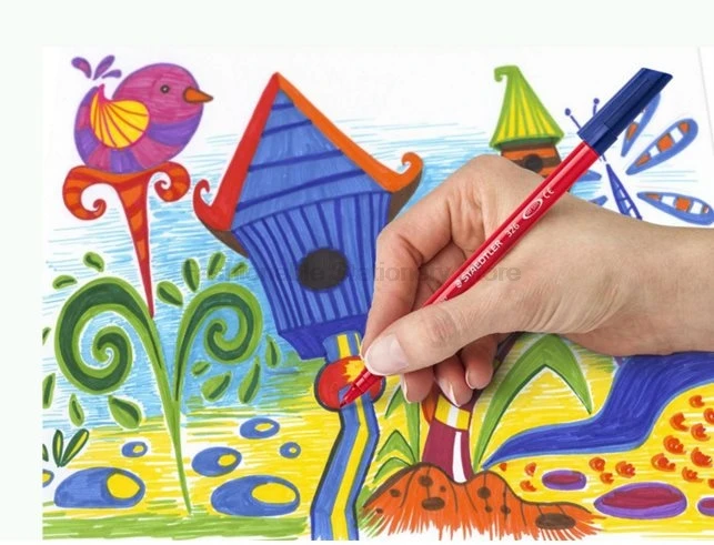 STAEDTLER 320NWP12 цветные художественные маркеры ручки с двойной головкой акварельная