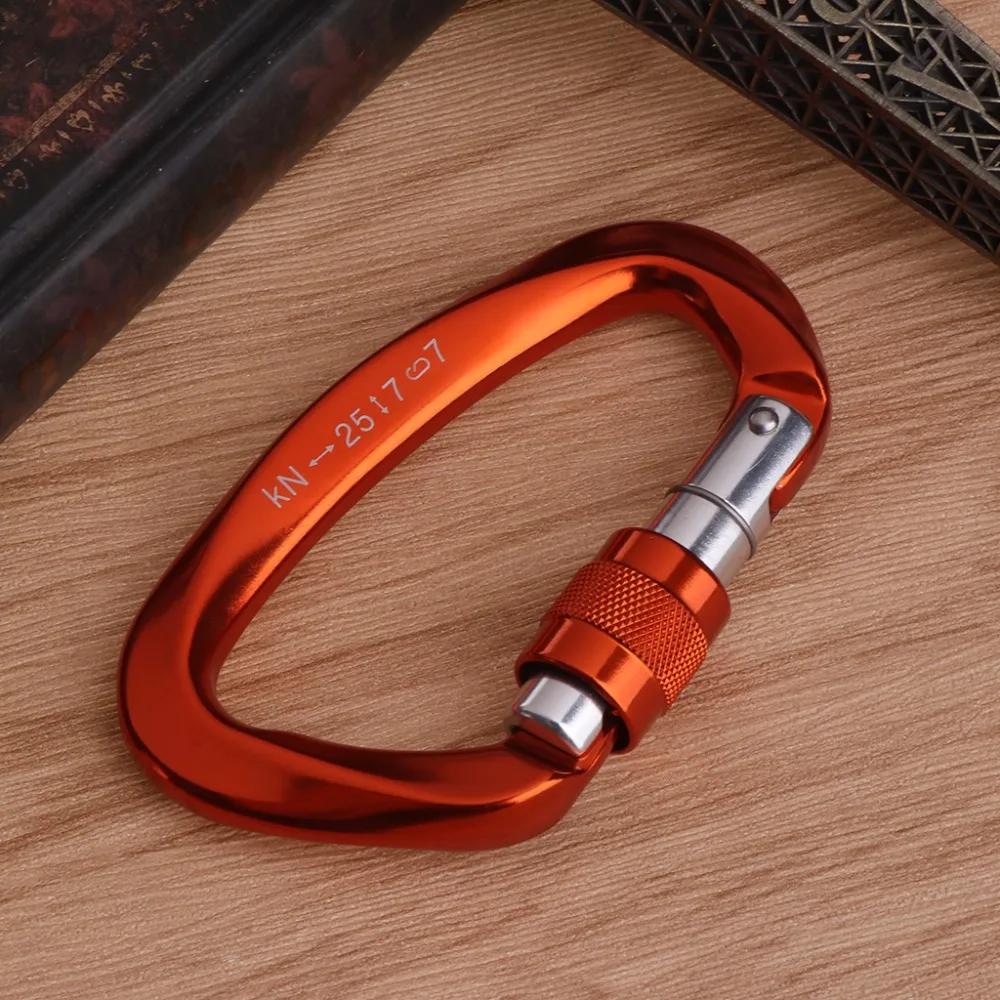

25kN Carabiner Buckle Aluminum Alloy Hook Climbing Camping Outdoor Survival Tool Climbing Equipment