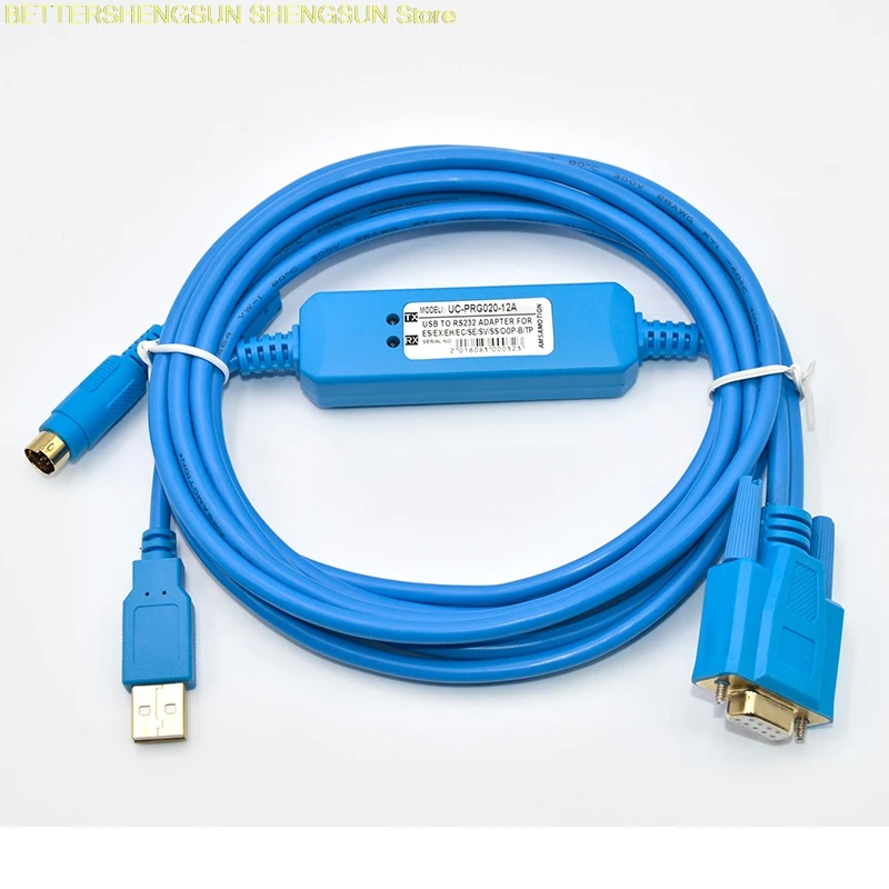 

NEW PLC touch screen, man-machine programming, cable data download line, IFD6601 UC-PRG020-12A