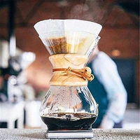 classic glass espresso coffee maker pour over coffeemaker coffee machine filter coffee pot 400ml