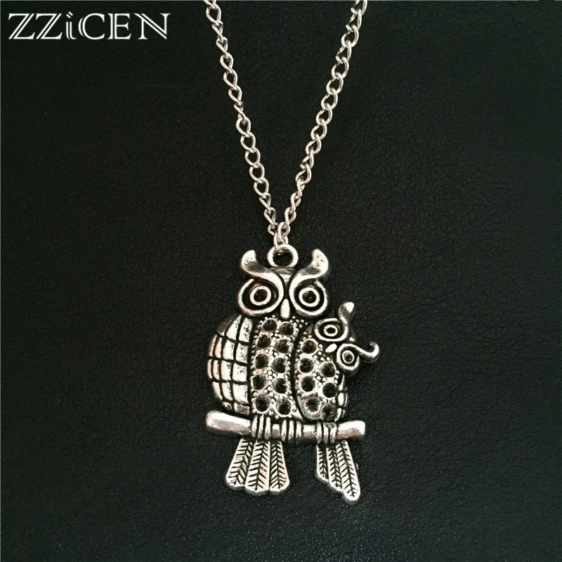 Женская цепочка с кулоном в виде совы 70 см|Ожерелья подвеской| |