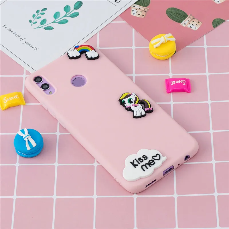 Мягкий ТПУ чехол для Huawei P Smart 2019 Honor 8 9 10 Lite 10i 9i 7A 7C Pro 7S 8S 8X 8C 8A Y5 Y6 Y7 Prime 2018 с объемным