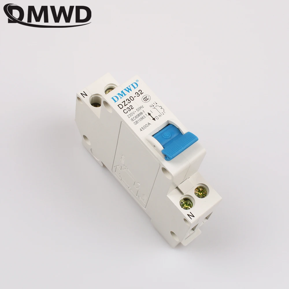 DMWD DPN DZ30 32 1P + N 32A 240V ~ 50 HZ/60 HZ Выключатель остаточного тока с rbcb выключатель DZ30|residual