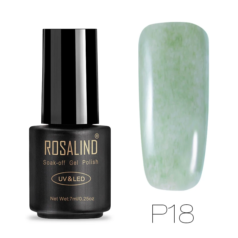 ROSALIND 7 мл искусственный мех P01-12 гель лак для ногтей Удлинительный УФ-гель лак дизайн ногтей все для маникюра праймер Топы