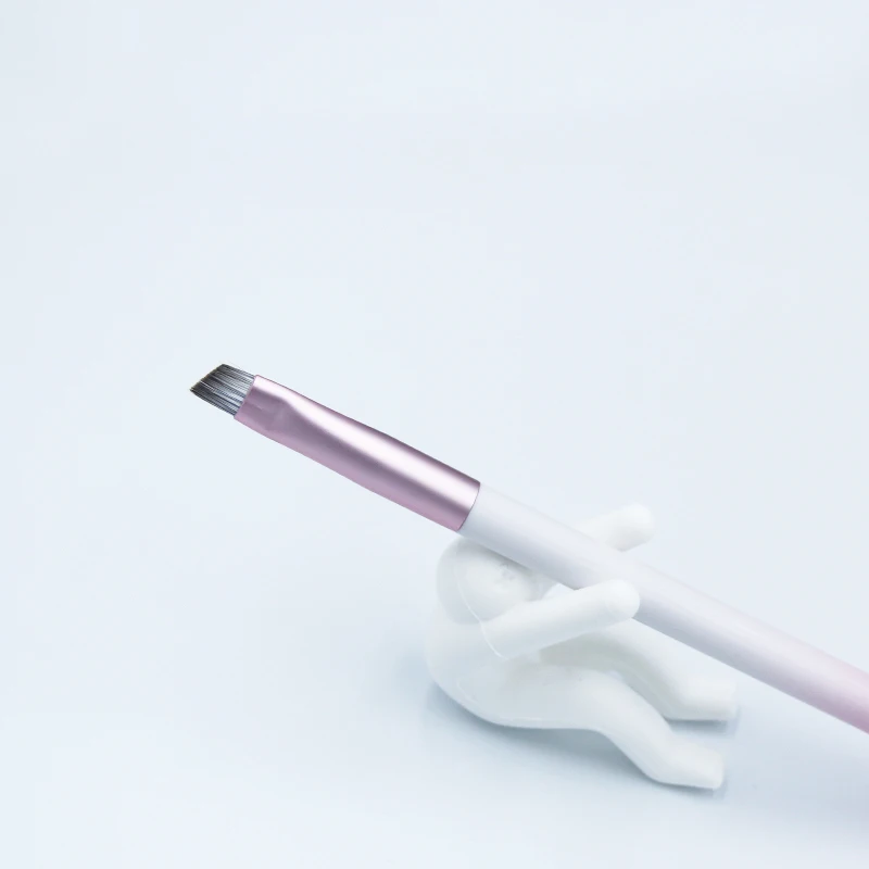 Eyebrow brush BBL градиентные розовые отдельные Кисточки для макияжа, Тональная основа, пудра, румяна, консилеры, тени для век, растушевка, премиум-класса, Кисть для макияжа лица/глаз - Handle Color: Eyebrow brush