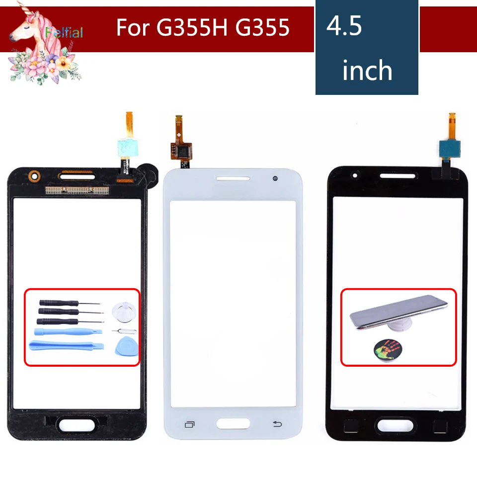 

For Samsung Galaxy Core 2 II SM-G355H G355H G355 G355M Touch Screen Digitizer Sensor Outer Glass Lens Panel Replacement