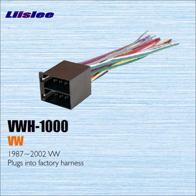 Liislee подключается к заводским жгутам для VW 1987 ~ 2002 радио адаптер питания