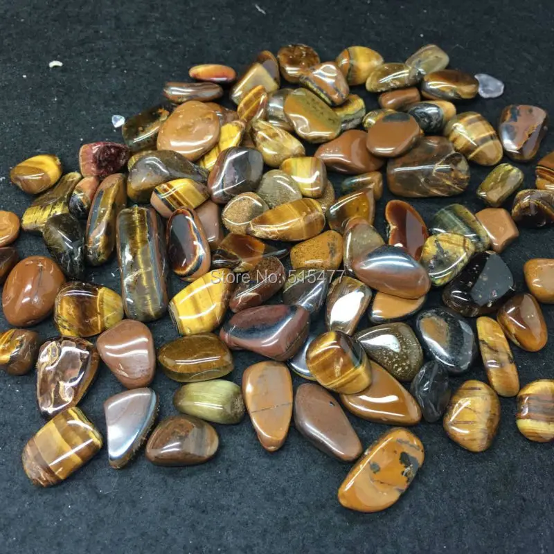 

200g Natural Tiger Eye Tumbled Stones Healing Reiki Chakra Stones Fengshui Gemstone