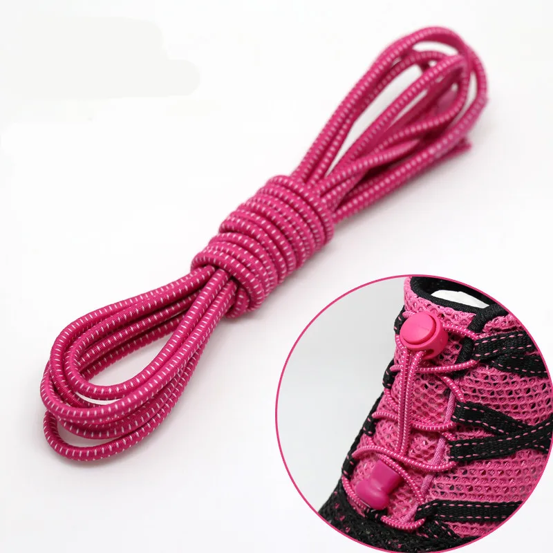 rosered AHKUCI 10 Упаковка эластичные шнурки самофиксирующиеся шнурки эластичные шнурки для бега, бега, триатлона, спорта, фитнеса - Цвет: rosered