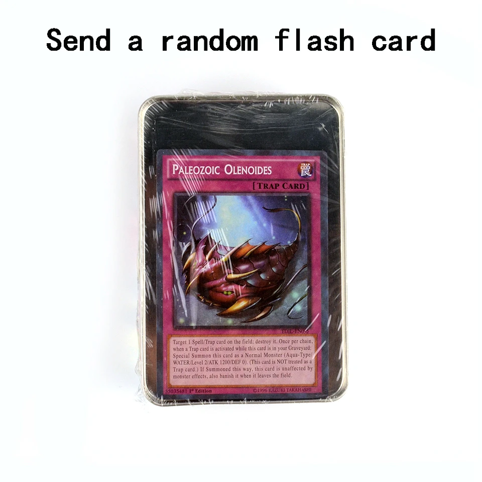 40 шт./компл. английский Yugioh карты с тонкой металлической коробке коллекция карты Yu-Gi-Oh игры Бумага карточные игрушки для детей Рождественский подарок