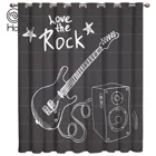 COCOHouse Blackboard Rock Music занавески для гостиной Декор для ванной комнаты спальни домашний тканевый Декор детские шторы для использования на открытом воздухе занавески s