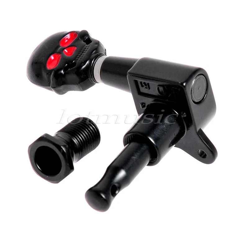 Черные 24R череп Встроенная гитара Тюнинг колышки машинные головки | Спорт и