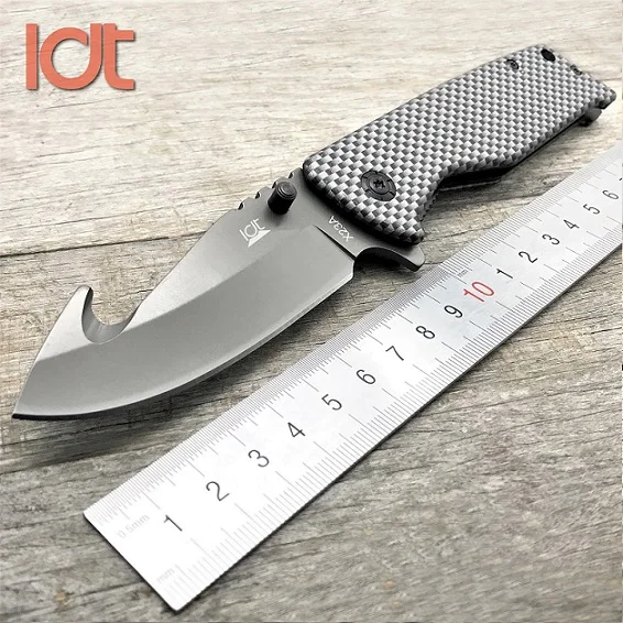 X23A LDT X23A складной нож 8Cr13Mov лезвие из углеродного волокна ручка для выживания Тактические Военные уличные ножи Карманный Походный нож EDC - Цвет: X23A