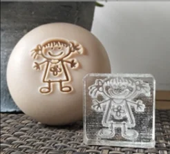 Детское Мыло ручной работы стандартное Мини Мыло diy печать глава - Цвет: size4x4CM