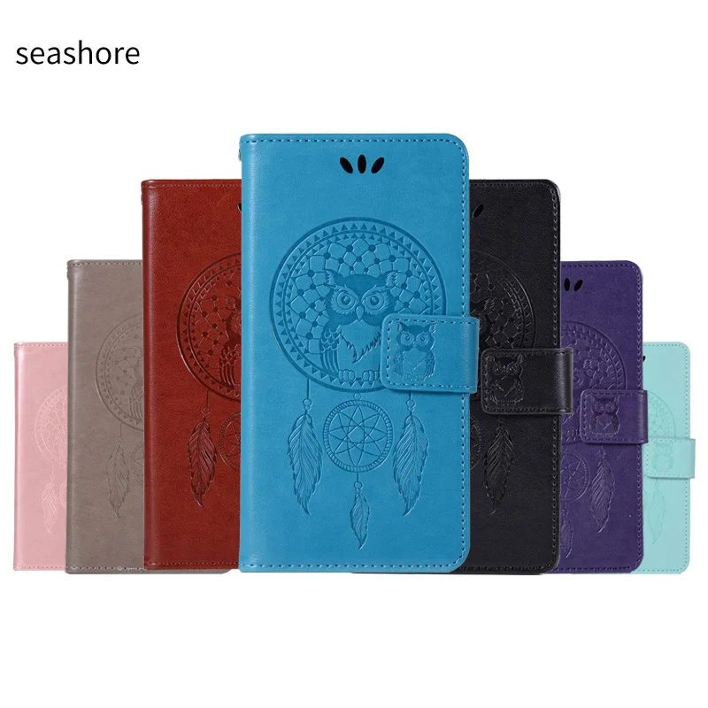 Кожаный чехол бумажник с откидной крышкой для Funda Huawei P Smart Plus 2019 P20 P30 Pro P10 P9 P8