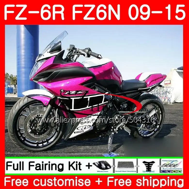 

Корпус для YAMAHA FZ6N FZ6 FZ6R Топ розовый белый 09 10 11 12 13 14 15 75SH18 FZ-6R FZ 6R 2009 2010 2011 2012 2013 2014 2015 обтекатели
