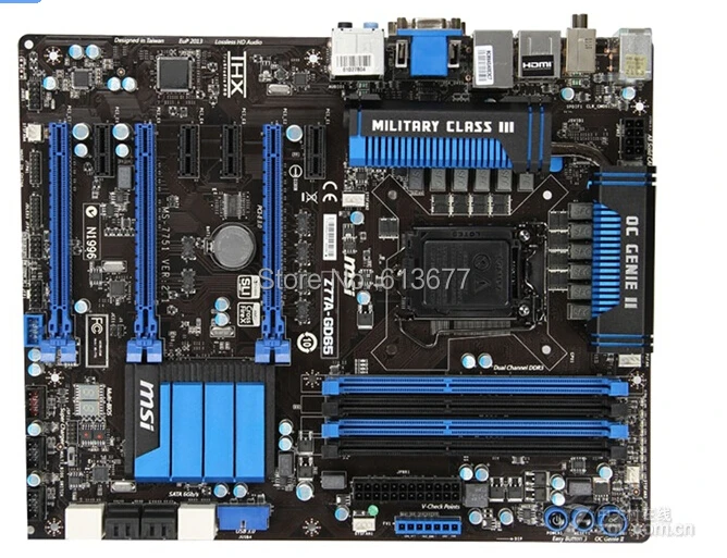 Оригинальная материнская плата для MSI Z77A-GD65 DDR3 LGA 1155 Z77 настольная материнская плата